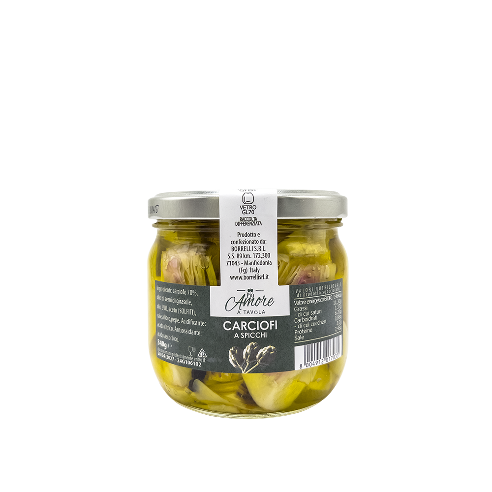 Carciofi a spicchi 370g